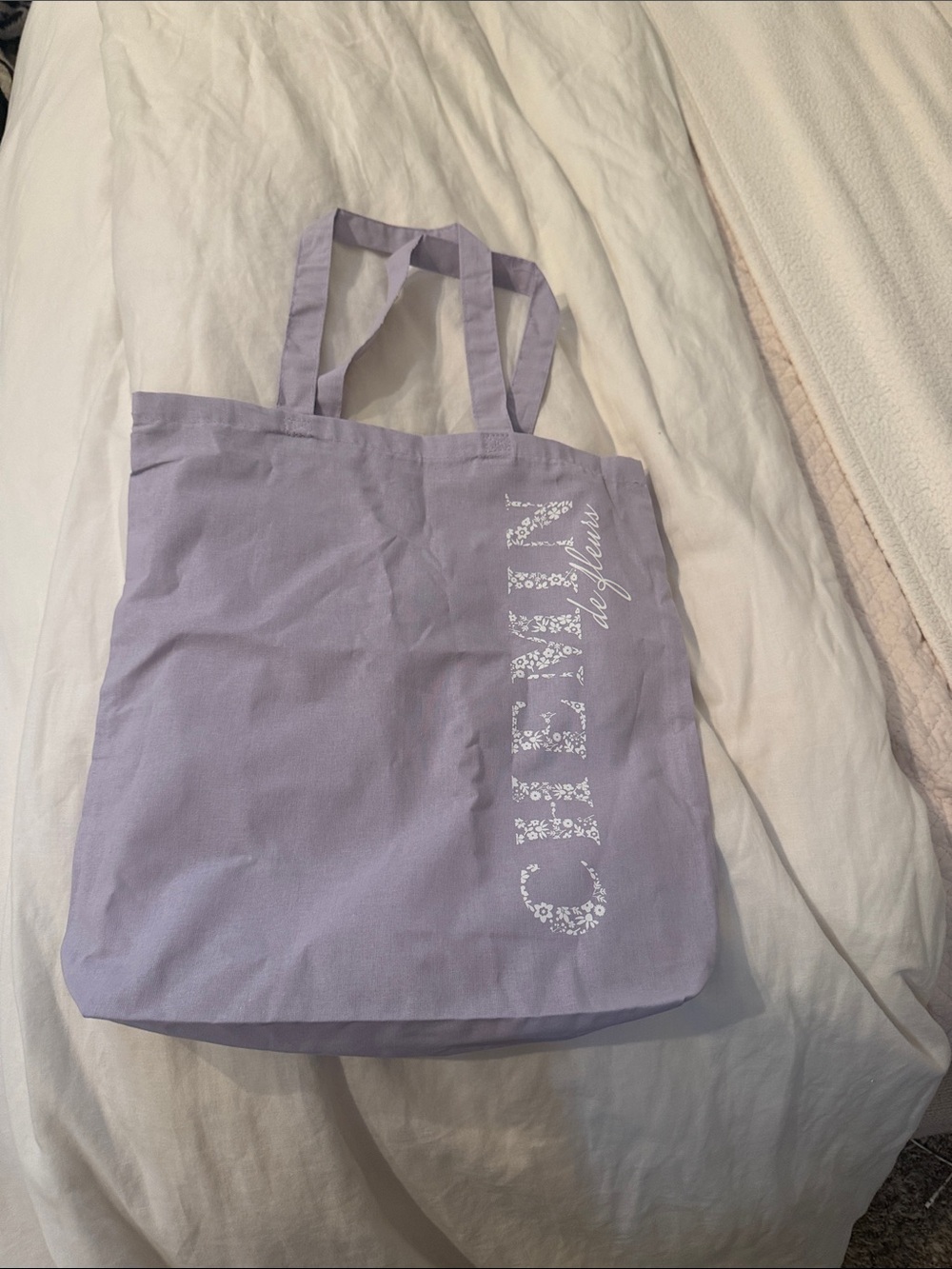 Lavender Cotton Tote Bag